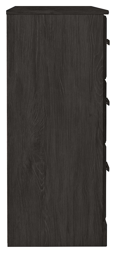 Belachime - Six Drawer Dresser - Charcoal