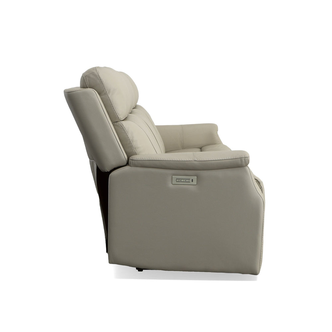 Flexsteel 1520-62PH-07201 Easton  Power Reclining Sofa With Power Headrests & Lumbar  Dove