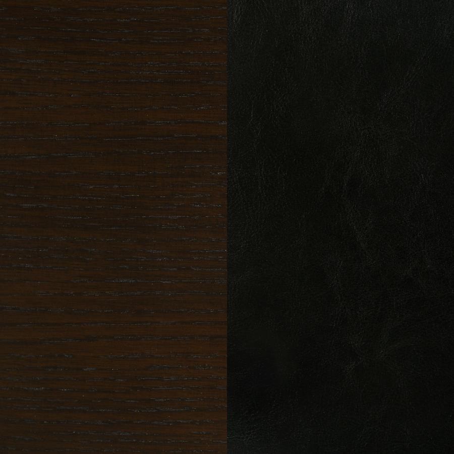 Dalila - Leatherette Upholstered Wood Dining Bench - Cappuccino