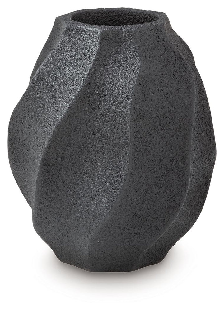 Judworth - Vase - 12" - Black by Ashley Furniture product image