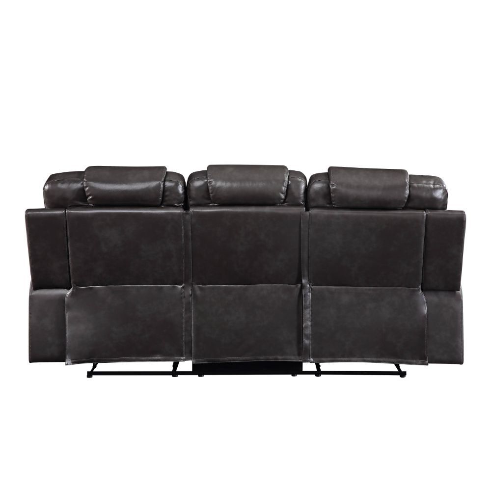 Braylon - Motion Sofa - Magnetite Synthetic Leather