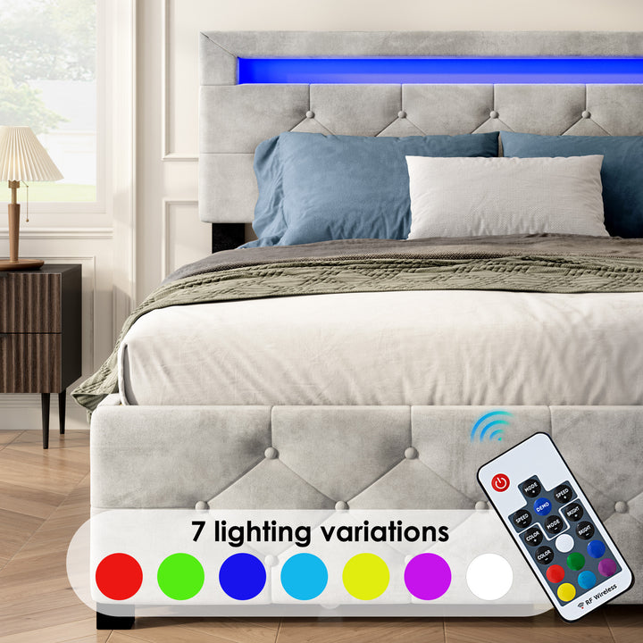 queen-size-upholstered-platform-bed-frame-with-4-drawers-and-led-light