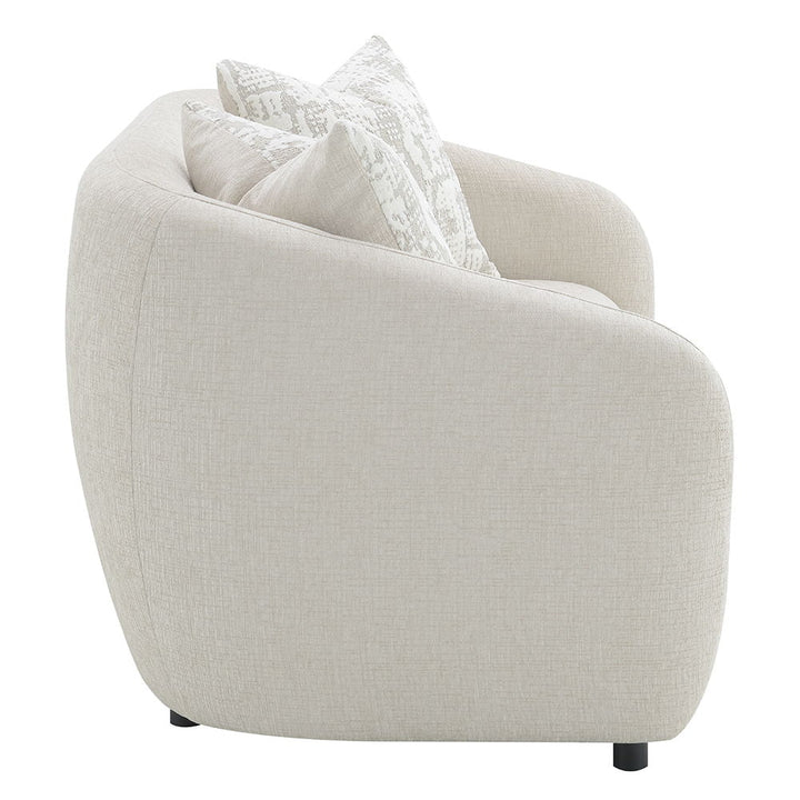 Etienne - Loveseat With 2 Pillows - Beige Linen