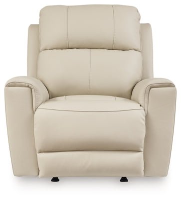 Dahlmoore Power Recliner - White Rocker Chair modern furniture Contempo Furniture