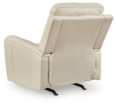 Dahlmoore Power Recliner - White Rocker Chair modern furniture Contempo Furniture