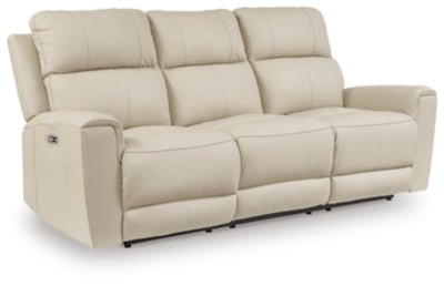 Dahlmoore Power Reclining Sofa - White Power Reclining Sofa modern furniture Contempo Furniture