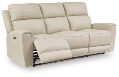 Dahlmoore Power Reclining Sofa - White Power Reclining Sofa modern furniture Contempo Furniture