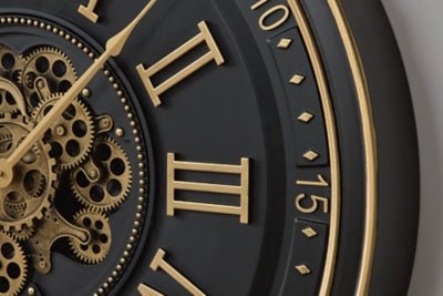 Dairton Wall Clock - Black Wall Clock modern furniture Contempo Furniture