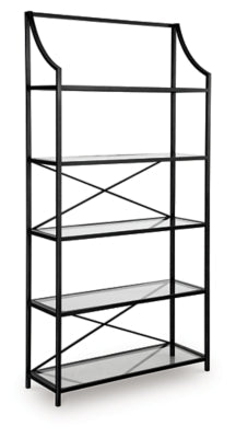 Dakerwell 72" Bookcase - Black | Ashley Furniture