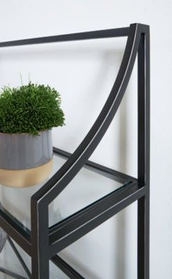 Dakerwell 72" Bookcase - Black Standard Bookcase modern furniture Contempo Furniture
