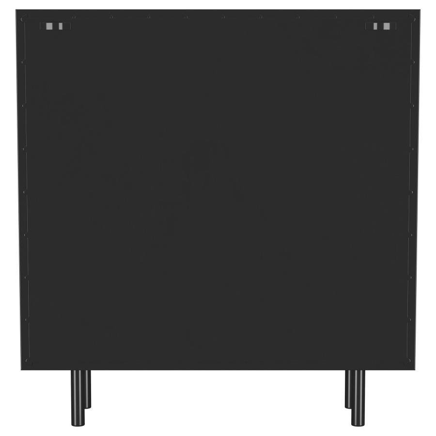 Dalia - 2 Door Accent Storage Cabinet With Shelving - Black Accent Cabinet modern furniture Contempo Furniture
