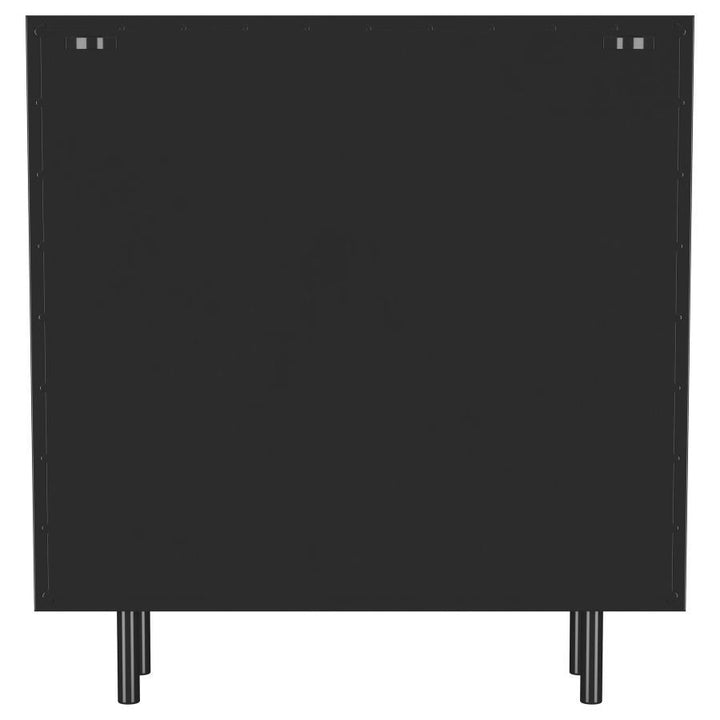 Dalia - 2 Door Accent Storage Cabinet With Shelving - Black Accent Cabinet modern furniture Contempo Furniture