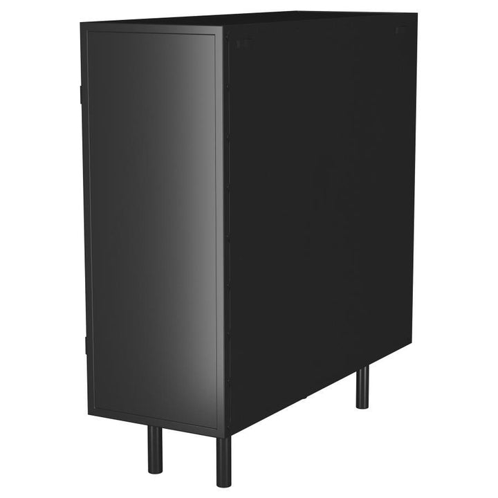 Dalia - 2 Door Accent Storage Cabinet With Shelving - Black Accent Cabinet modern furniture Contempo Furniture