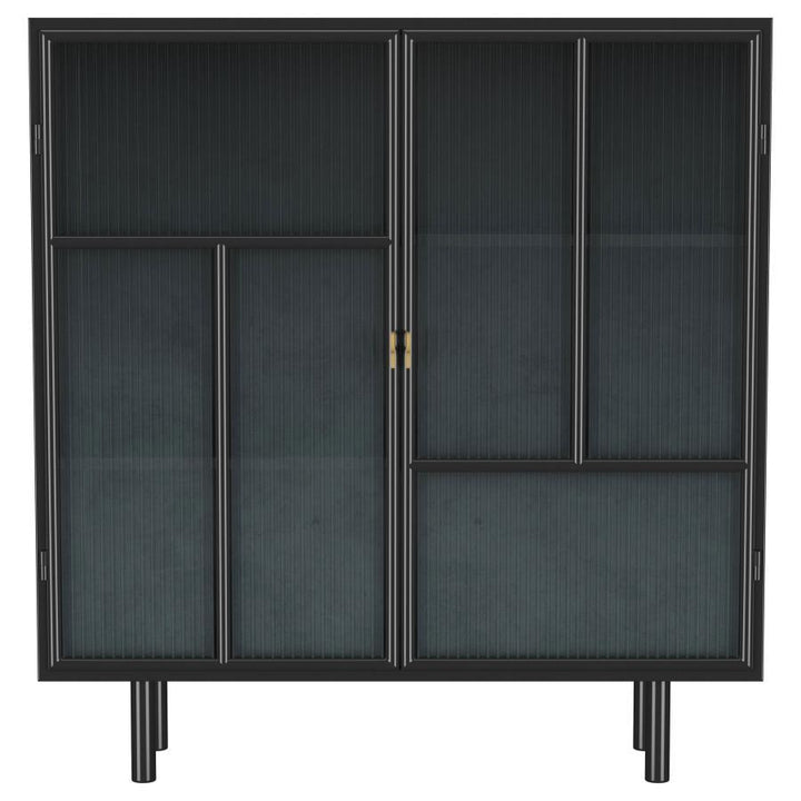 Dalia - 2 Door Accent Storage Cabinet With Shelving - Black Accent Cabinet modern furniture Contempo Furniture