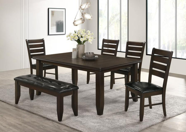Dalila - Rectangular Wood Dining Table - Cappuccino Dining Table modern furniture Contempo Furniture