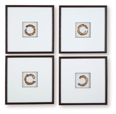 Dallbourne Wall Art (Set of 4) - White | Ashley Furniture