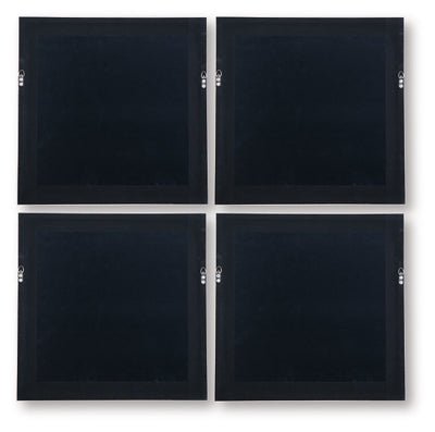 Dallbourne Wall Art (Set of 4) - White Wall Decor modern furniture Contempo Furniture