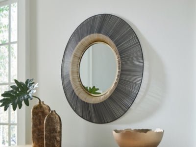 Dallmen Accent Mirror - Black Accent Mirror modern furniture Contempo Furniture