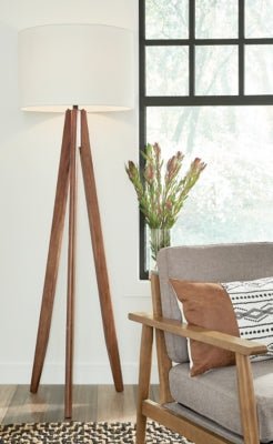 Dallson Floor Lamp - Dark Brown Floor Lamp modern furniture Contempo Furniture