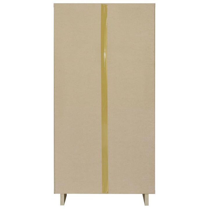 Dalton - 6 - Shelf Bookcase - White And Distressed Pine Standard Bookcase modern furniture Contempo Furniture