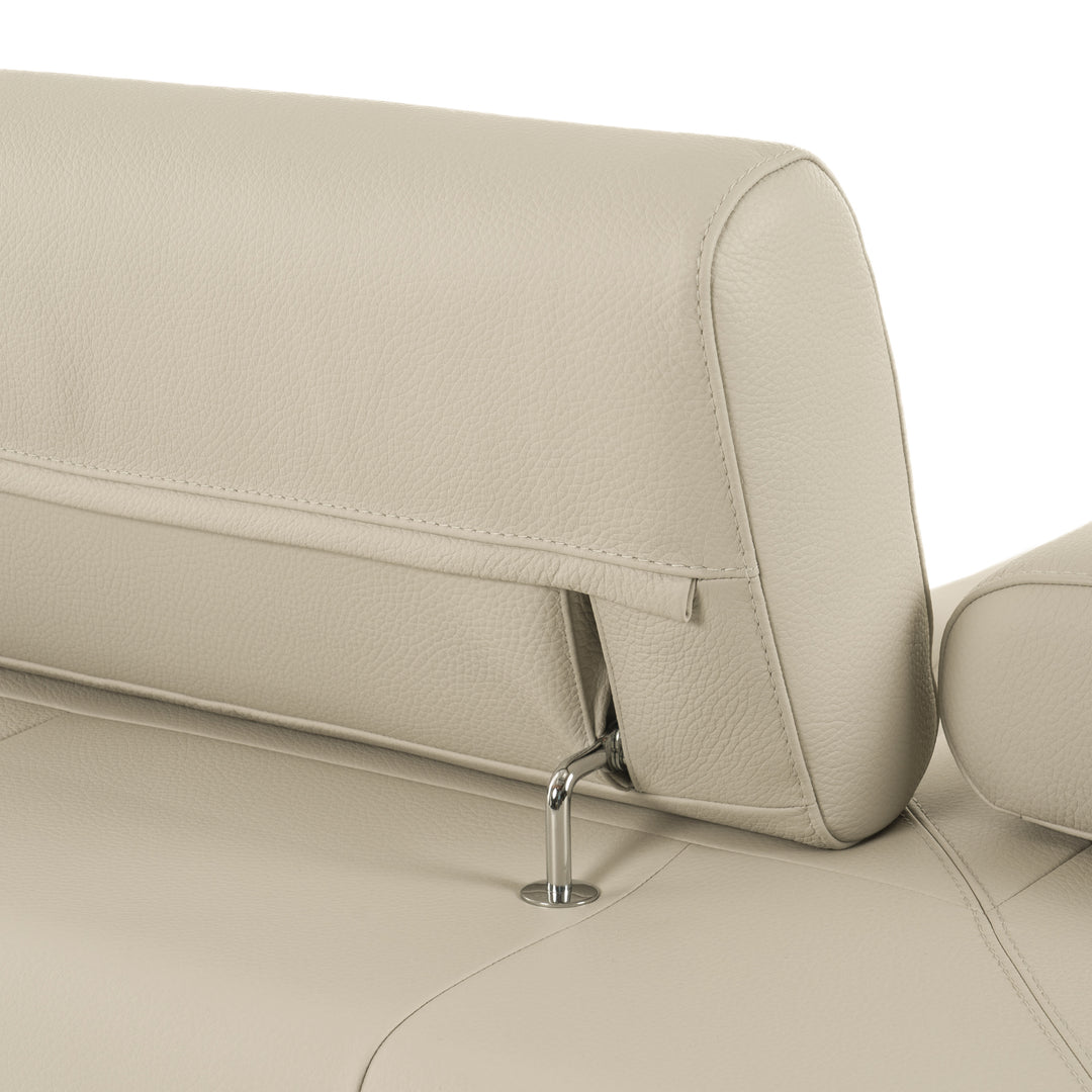 Dalton - Modern Italian Oyster Leather Sectional + 2 Recliners