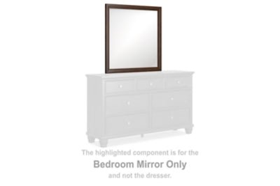 Danabrin Bedroom Mirror - Dark Brown Mirror modern furniture Contempo Furniture