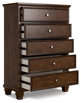 Danabrin Chest of Drawers - Dark Brown Accent Chest modern furniture Contempo Furniture