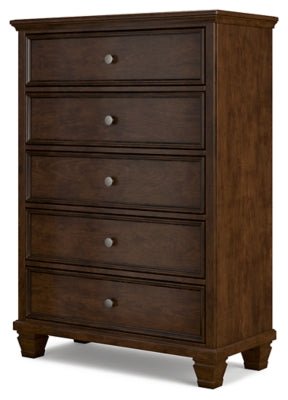 Danabrin Chest of Drawers - Dark Brown Accent Chest modern furniture Contempo Furniture