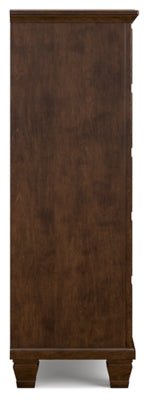 Danabrin Chest of Drawers - Dark Brown Accent Chest modern furniture Contempo Furniture