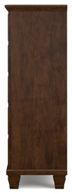 Danabrin Chest of Drawers - Dark Brown Accent Chest modern furniture Contempo Furniture