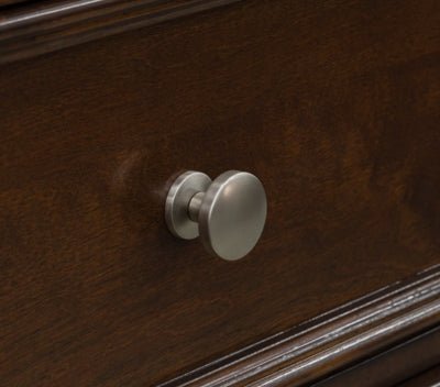 Danabrin Dresser and Mirror - Dark Brown Dresser &amp; Mirror modern furniture Contempo Furniture