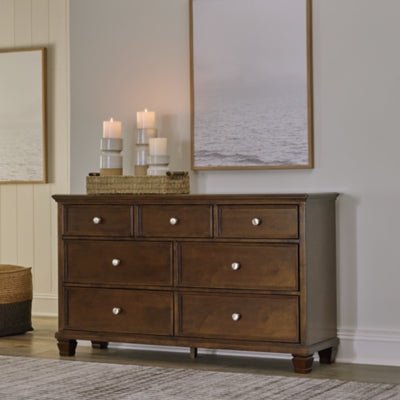 Danabrin Dresser - Dark Brown Dresser modern furniture Contempo Furniture