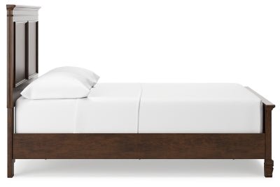 Danabrin Full Panel Bed - Dark Brown Panel Bed modern furniture Contempo Furniture