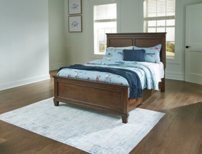Danabrin Full Panel Bed - Dark Brown Panel Bed modern furniture Contempo Furniture