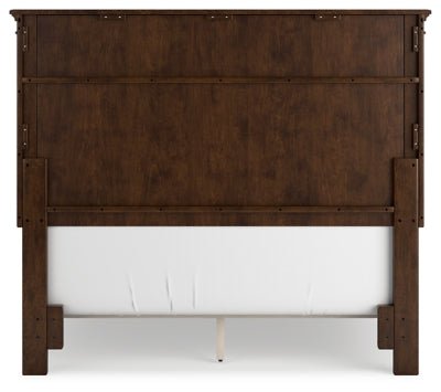 Danabrin Full Panel Bed - Dark Brown Panel Bed modern furniture Contempo Furniture
