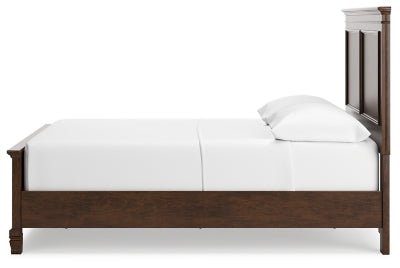 Danabrin Full Panel Bed - Dark Brown Panel Bed modern furniture Contempo Furniture