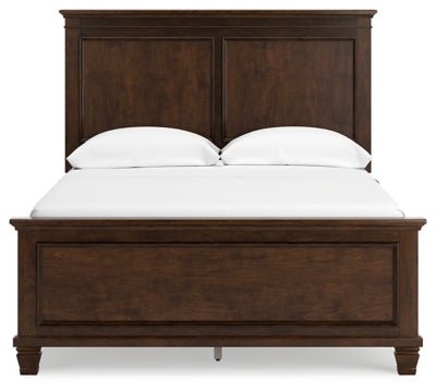 Danabrin Full Panel Bed - Dark Brown Panel Bed modern furniture Contempo Furniture