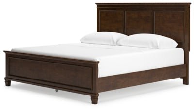 Danabrin King Panel Bed - Dark Brown Panel Bed modern furniture Contempo Furniture