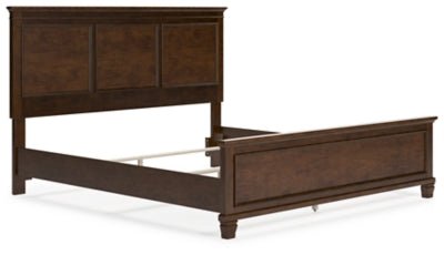 Danabrin King Panel Bed - Dark Brown Panel Bed modern furniture Contempo Furniture