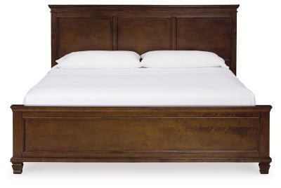Danabrin King Panel Bed - Dark Brown Panel Bed modern furniture Contempo Furniture