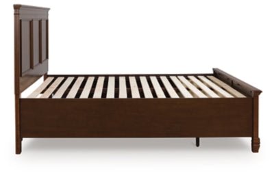 Danabrin King Panel Storage Bed - Dark Brown Storage Bed modern furniture Contempo Furniture