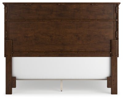 Danabrin Queen Panel Bed - Dark Brown Panel Bed modern furniture Contempo Furniture