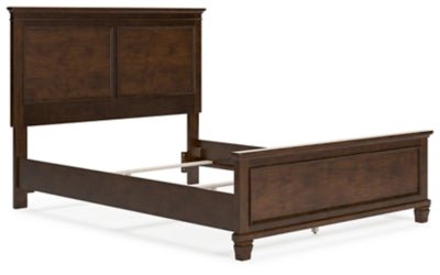 Danabrin Queen Panel Bed - Dark Brown Panel Bed modern furniture Contempo Furniture
