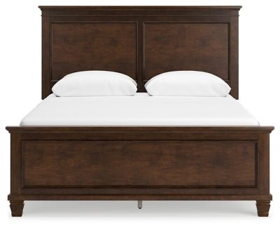 Danabrin Queen Panel Bed - Dark Brown Panel Bed modern furniture Contempo Furniture