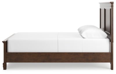 Danabrin Queen Panel Bed - Dark Brown Panel Bed modern furniture Contempo Furniture