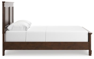 Danabrin Queen Panel Bed - Dark Brown Panel Bed modern furniture Contempo Furniture