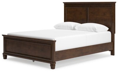 Danabrin Queen Panel Bed - Dark Brown Panel Bed modern furniture Contempo Furniture