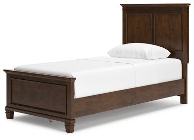 Danabrin Twin Panel Bed - Dark Brown Panel Bed modern furniture Contempo Furniture
