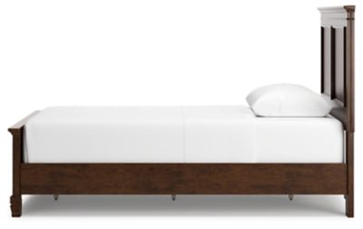 Danabrin Twin Panel Bed - Dark Brown Panel Bed modern furniture Contempo Furniture