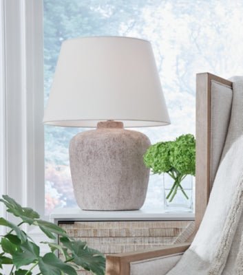 Danry Table Lamp - Beige Table Lamp modern furniture Contempo Furniture